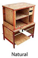 A Grubby One chuckbox with natural stain.