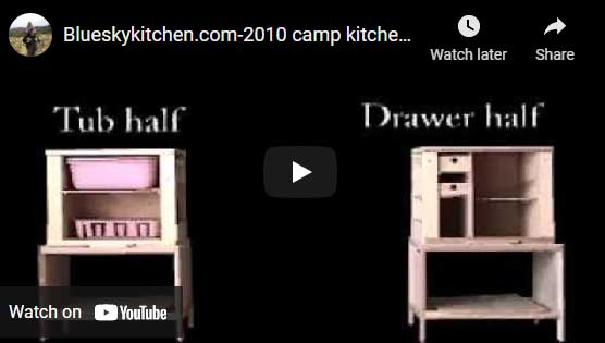 Mini camp kitchen from half of Grubby Two video image